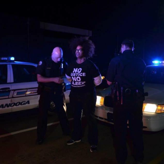 Ash-Lee at a direct action